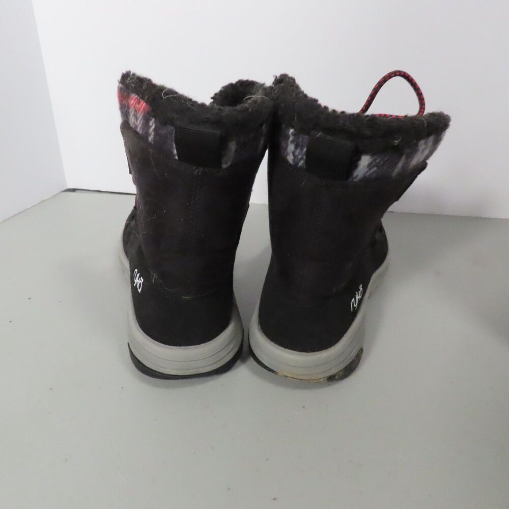 Ryka Alyssa Womens 6.5 M Black Winter Boots Faux Fur Lined Warm Ankle Booties